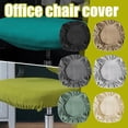 thumbnail image 4 of Wmool Office Chair Covers, Elastic Stretch Computer Chair Seat Sliovers Super Fit Anti-dust Desk Seat Cover, Removable Washable Kitchen Chair Protective Cover, 4 of 7