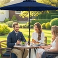 thumbnail image 4 of Topbuy 8.5 FT Patio Umbrella Outdoor Table Umbrella w/ Crank Handle 8 Ribs Navy, 4 of 10
