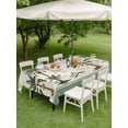 thumbnail image 4 of Outdoor Tablecloth with Umbrella Hole for Patio/Picnic/Party/Camping, Green Palm Trees Waterproof Table Cloth Rectangle Table Cover Washable, Summer Tropical Plants Banana Beige (60"x 84"), 4 of 9