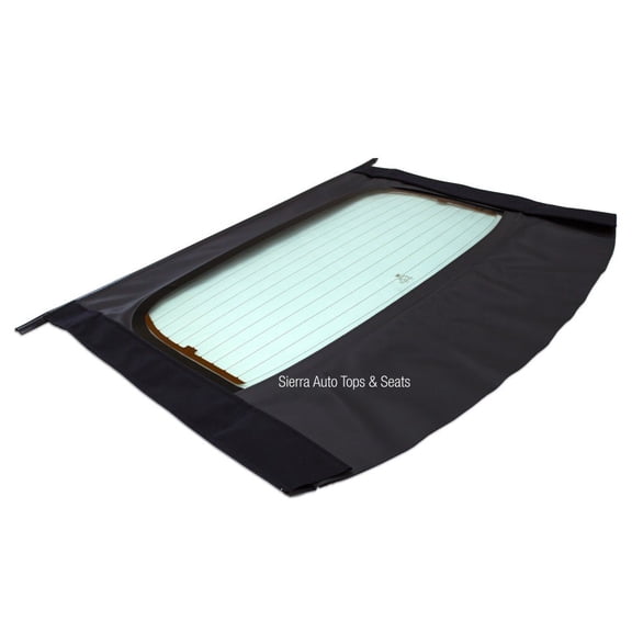 Cavalier & Sunfire 1998-2000 Black Sailcloth Vinyl Heated Glass Window Section Only
