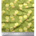 thumbnail image 1 of Soimoi Green Cotton Duck Fabric Lemon Slice Vegetable Decor Fabric Printed Yard 56 Inch Wide, 1 of 3