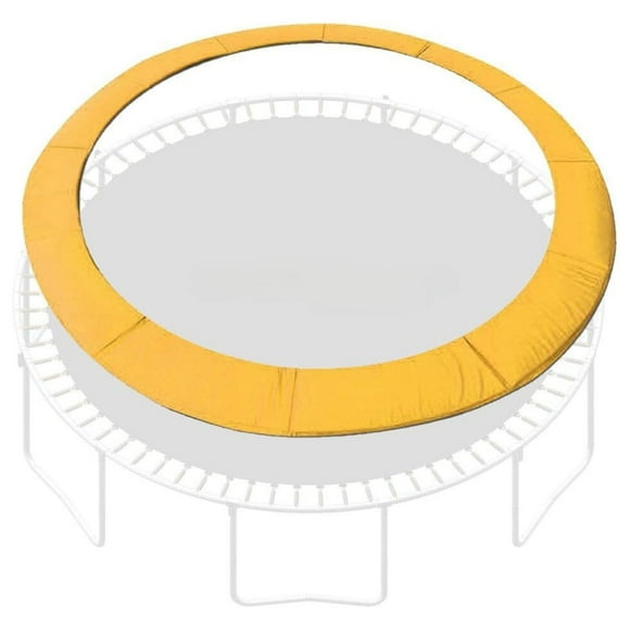 SkyBound 12 Foot Universal Replacement Trampoline Pad (fits up to 7 Inch Springs) - Spring Cover (Yellow)