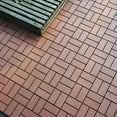 thumbnail image 3 of Plastic Interlocking Deck Tiles (10pcs Edge Trim+4pcs Corner/27-Pack/44-Pack) - 12"x12" Poolside Patio Tiles for Balcony, Backyard, Deck(Edge Trim Sold Separately, Tiles Only), 3 of 4