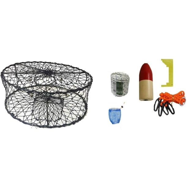 Foldable Crab Trap with Crabbing Accessory Kits 