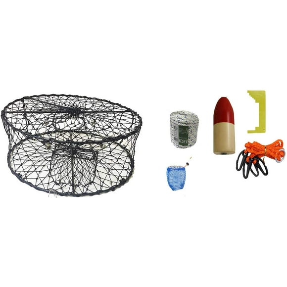 Foldable Crab Trap with Crabbing Accessory Kits