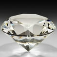 thumbnail image 2 of SmartBy 40mm Clear Paperweight Faceted Cut Glass Giant Artificial Diamond Jewelry Decor, 2 of 4