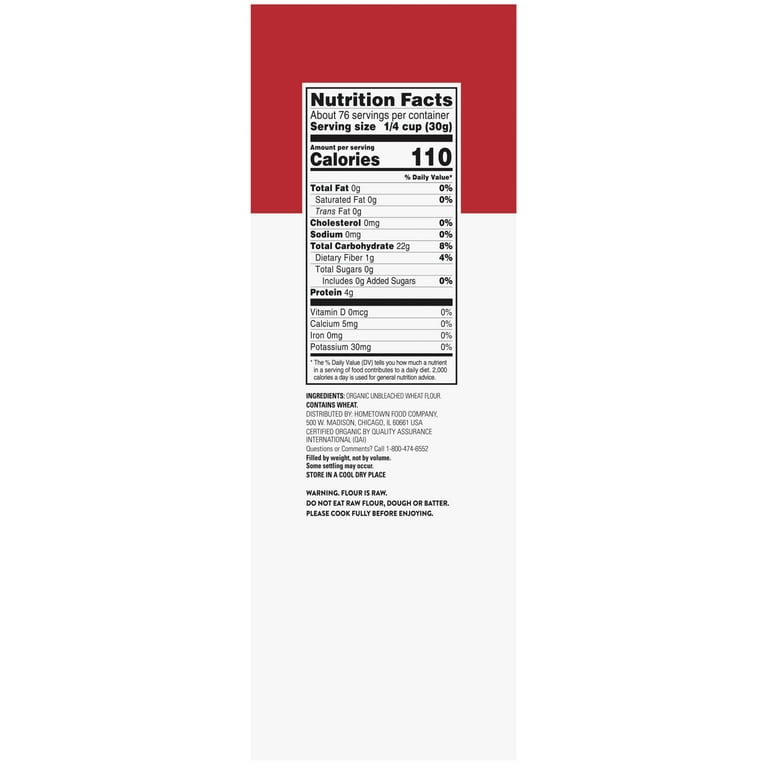 Arrowhead Mills Organic Unbleached Bread Flour, 5 lb Bag