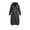 Gray, variant on Women Long Zip up Hoodie Jacket with Pockets Double Zipper Casual Duster Coat for Fall L