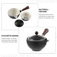 thumbnail image 6 of STOBOK Rotating Black Ceramic Teapot with Side Handle Comfortable for Home Tea Brewing, 6 of 6