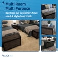 thumbnail image 4 of ClickDecor Wilson Farmhouse Wicker Trunk Acacia 30" Storage Basket Natural Brown, 4 of 11