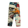 thumbnail image 7 of Fotbe Retro American Eagle Women's Pajama Pants,Sleepwear Pants,Pj Bottoms Drawstring And Pockets-X-Large, 7 of 7
