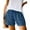 Light blue, variant on Idoravan Womens Summer Shorts Womens Comfy Drawstring Splice Casual Elastic Waist Pocketed Loose Shorts Pants