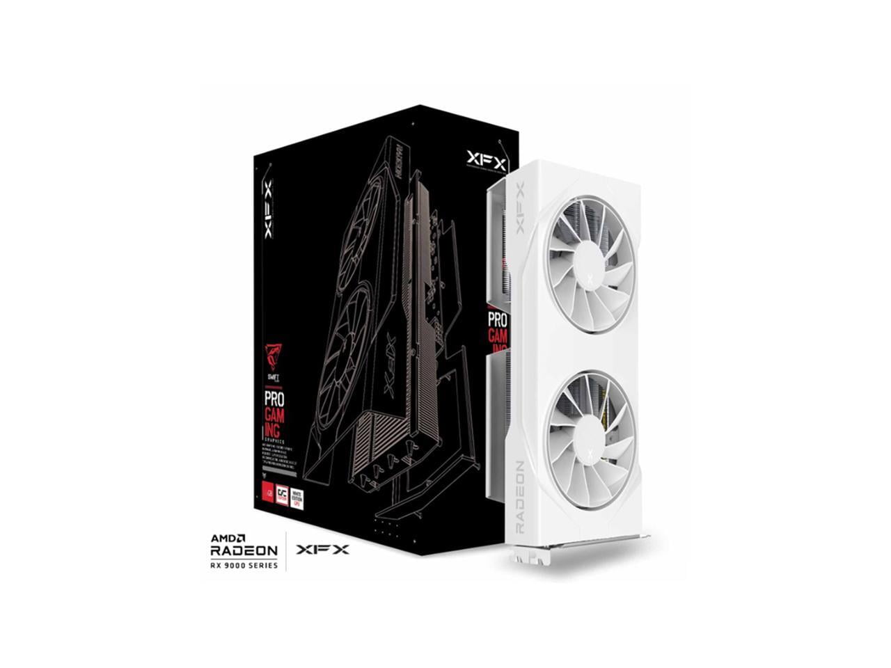 XFX Swift AMD Radeon RX 9060 XT OC White Gaming Edition with 8GB