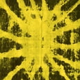 thumbnail image 1 of Ahgly Company Machine Washable Indoor Square Abstract Yellow Modern Area Rugs, 5' Square, 1 of 4