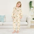 thumbnail image 5 of Fluffy Pajamas Set Fuzzy Winter Warm Pj Sets Pullover Tops and Long Pants Small Rabbits and Carrots Large, 5 of 8
