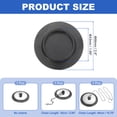 thumbnail image 2 of Juego de 1 tapón de desagüe para bañera de 1.69", tapón de fregadero de goma universal, bloqueador plateado, 2 of 6