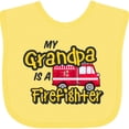 thumbnail image 3 of Inktastic My Grandpa is a Firefighter with Fire Truck Boys or Girls Baby Bib, 3 of 4