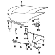 Genuine OE Hyundai Latch Assembly - 81130-34001