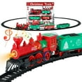 thumbnail image 1 of Christmas Train Toy - Light  Music  Battery Powered  Electric Rail Car Set with Steam Locomotive Engine, 1 of 7