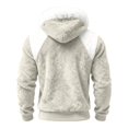 thumbnail image 5 of EliteGoogv Men's Color Block Hoodie Collar Pullover Sweatshirt Drawstring Kangaroo Pocket Long Sleeve Cozy Loose Fit Winter Top,XXXXXL, 5 of 7