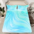 thumbnail image 2 of Castle Fairy Kids Teens Gradient Lines Queen Sheet Sets,Stripes Bed Set, 2 of 7