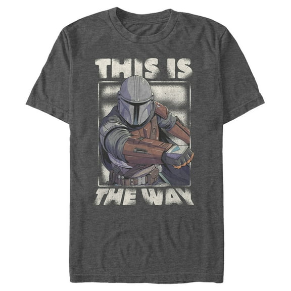 Men's Star Wars: The Mandalorian This is the Way Graphic Tee Charcoal Heather Medium