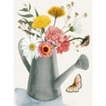 thumbnail image 2 of Popp, Grace 12x14 Black Ornate Wood Framed with Double Matting Museum Art Print Titled - Watering Can Bouquet II, 2 of 4
