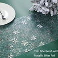 thumbnail image 3 of Tapete de mesa Snowkingdom Christmas Snowflake plateado 275 cm, 3 of 7