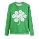 thumbnail image 4 of Camisetas de Manga Larga para Mujeres Impresas Cuello Redondo Suelto 95% Poliéster 5% Spandex, Top de Moda Casual para Primavera Verano Y Otoño, 4 of 8