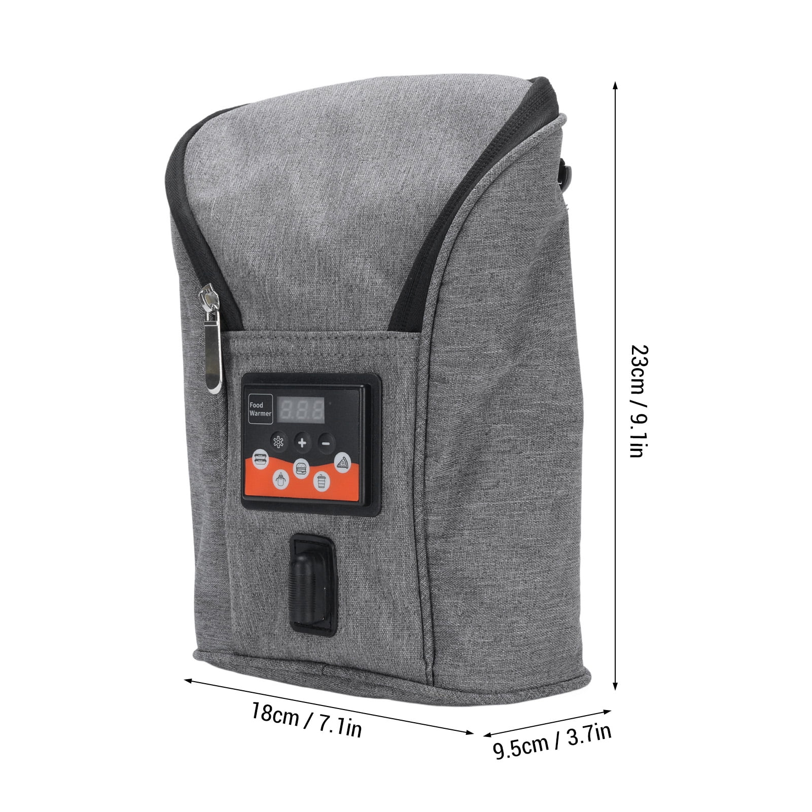 BIMZUC Premium Cordless Baby Bottle Warmer Bag Portable Insulated Breastmilk Heater with Adjustable Temperature Control for Car Outdoor Travel and Night Feeding Needs, Perfect for Newborns, Gray