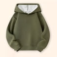 thumbnail image 2 of Xyant Kids Girls Boys Hoodies Cotton Long Sleeve Pullover Hooded Sweatshirts with Pocket (Green,8-10 Years), 2 of 7