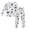 White-B, variant on Teen Outfits Set Teens Coloring Pajamas with Markers Ghost Print Diy Hand Painted Pjs Fashion Long Sleeve & Long Pants Outfit 2 Piece Pjs for Teens