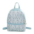 thumbnail image 2 of Mini mochila para mujer, bolsa de almacenamiento para exteriores con cremallera, mochila de día, elegante bolso de viaje Azul, 2 of 9