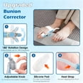 thumbnail image 6 of Bunion Corrector for Women & Men Bunion Relief Bunion Splint Toe Straightener with Adjustable Knob and Comfortable Silicone Pad for Left/Right Feet, Blue, 6 of 10