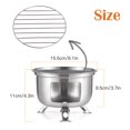 thumbnail image 5 of Riousery Portable Camping Stove Mini Backpacking Wood Burning Survival Alcohol Burner Charcoal Grill, 5 of 9