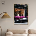 thumbnail image 3 of Lovely Spring Blossom Store and Car Canvas Fashion and Glam by Art Remedy, Gold Frame, 30" x 45", 3 of 7