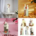thumbnail image 2 of YIEMEEN Resins Anniversary Sculpture Loving Elderly Couple Statue Romantics Home Decors, 2 of 21
