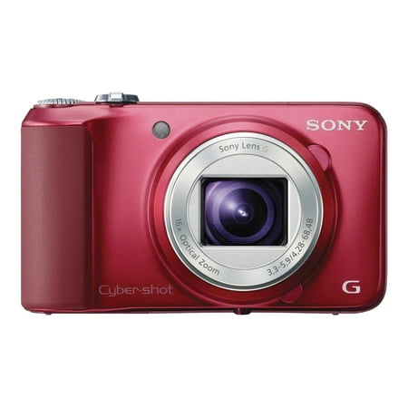 Sony Cyber-shot DSC-H90 - Digital camera - compact - 16.1 MP - 720p - 16x optical zoom - red
