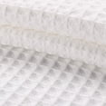 thumbnail image 5 of White Fabric Shower Curtain , Cotton Blend, Waffle Weave, with Snap in Replacement Liner,71 x 86 inches, 5 of 6