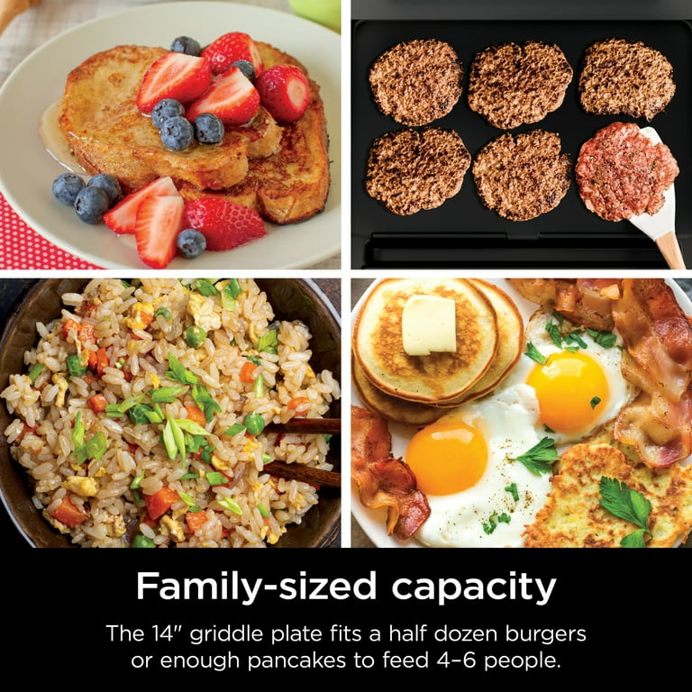 Ninja Sizzle Indoor Griddle, 14’’ Nonstick Griddle Plate