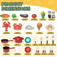 thumbnail image 5 of Play Food Sets, Pretend Play Kitchen Accessories with Pot & Pan, Learning Education Toy for 3-5 Kids, 5 of 8