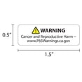 thumbnail image 2 of Proposition 65 Truncated Warning Labels, 0.5 Inch by 1.5 Inch | 5,000 Count, 2 of 3