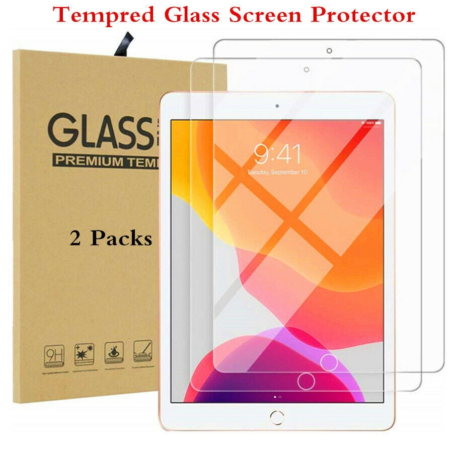 2 PACK Screen Protector For iPad 10.2 inch 2019 7th / iPad 10.2 inch 2020 8th Generation HD