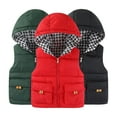 thumbnail image 6 of WOLLED 3-10Y Toddler Boys Girls Hooded Horse Jacket Kids down Cotton Vest Fall Thickened Warm Sleeveless Outerwear Coats, 6 of 8