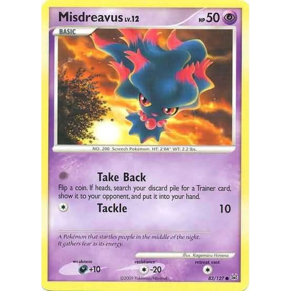 Pokemon Platinum Common Misdreavus #83