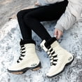 thumbnail image 3 of Botas de nieve impermeables de media pantorrilla para mujer, Botas de senderismo altas hasta el muslo, cómodas, alta calidad, Invierno, 3 of 4