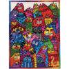 thumbnail image 1 of Cuadros Decorativos Punto de cruz estampado DIY 3 hilos 11CT Clowder of Cats bordado Kit de costura DQrwqpou Nuevos Originales, 1 of 8