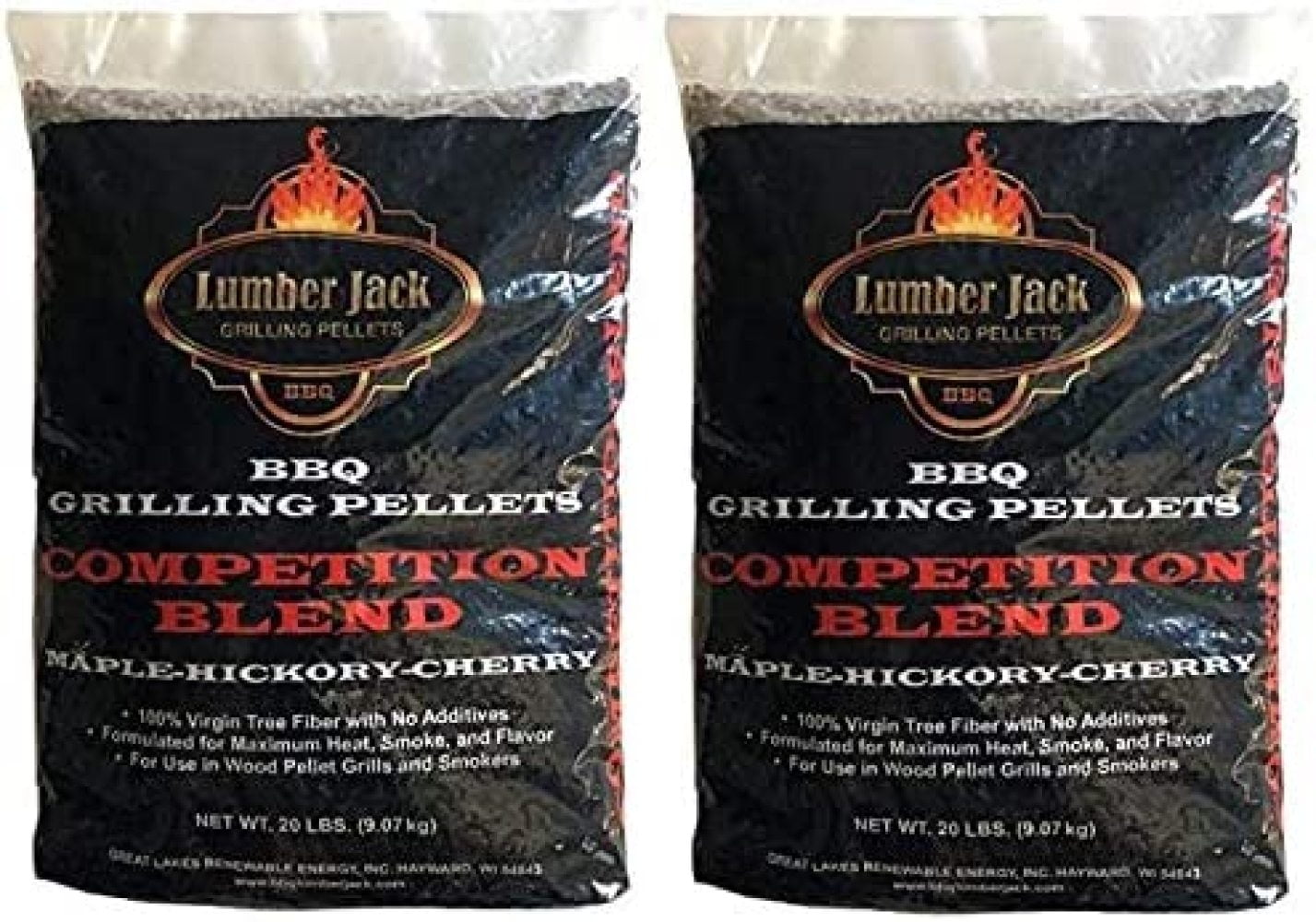 LUMBER JACK 100% HICKORY WOOD BBQ GRILLING PELLETS 20LBS 