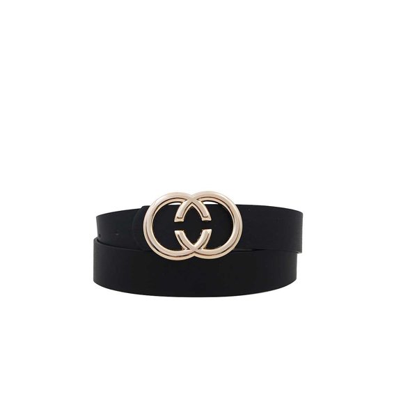 Fashion Double Ring Buckle Belt