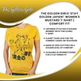 thumbnail image 7 of Goodie Two Sleeves The Golden Girls 'Stay Golden Japan!' Women's Mustard T-Shirt | X-Small Female, 7 of 7